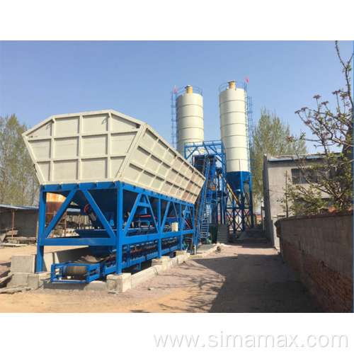 Top equipment HZS60 concrete batching plant price